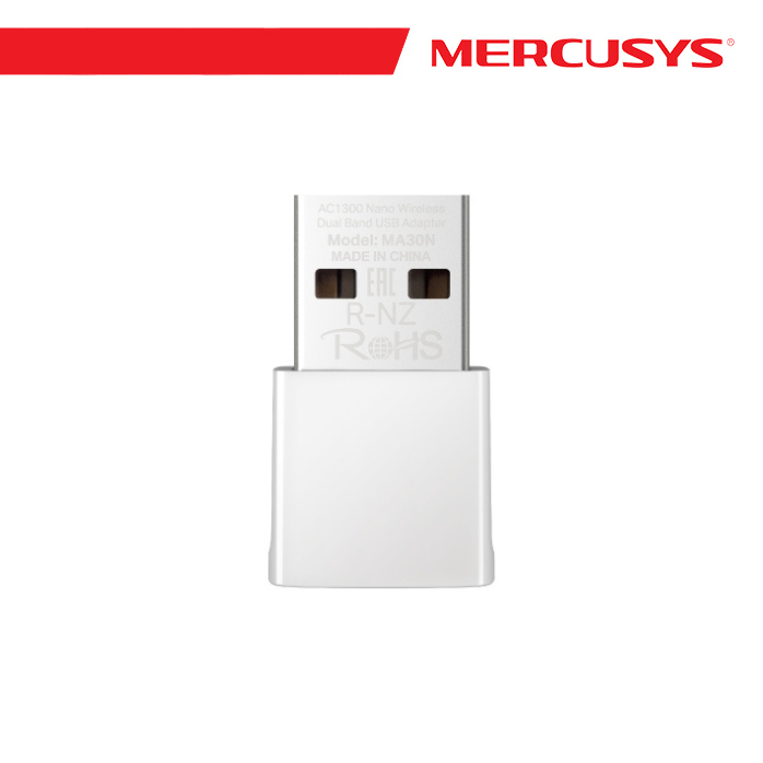 Adattatore USB Wi-Fi AC1300 Nano Mercusys MA30N Dual Band per PC