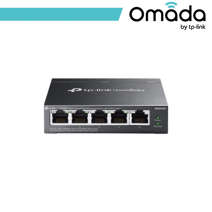Switch Gigabit PoE+ 5 Porte TP-Link Omada ES205GP Easy Managed