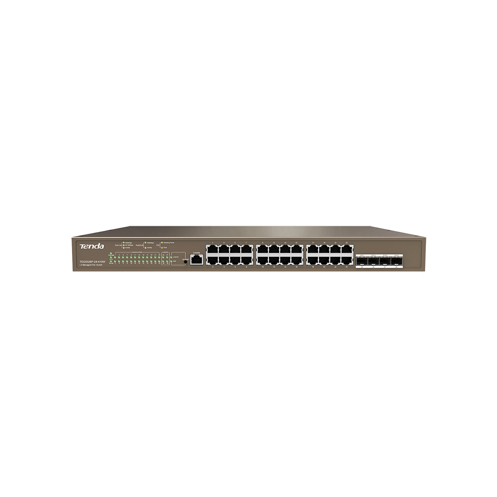 Switch PoE Layer 3 Managed Tenda TEG5328P-24-410W 24 Porte Gigabit