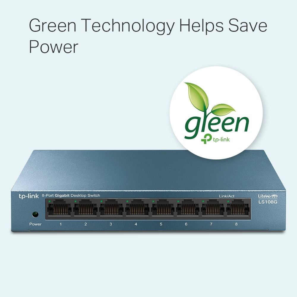 Switch Gigabit 8 Porte TP-Link TL-LS108G Desktop Unmanaged