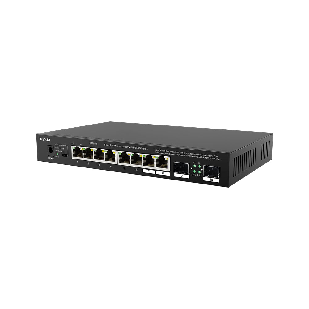 Switch Ethernet 2.5G 8 Porte + 2 SFP Tenda TEM2010F