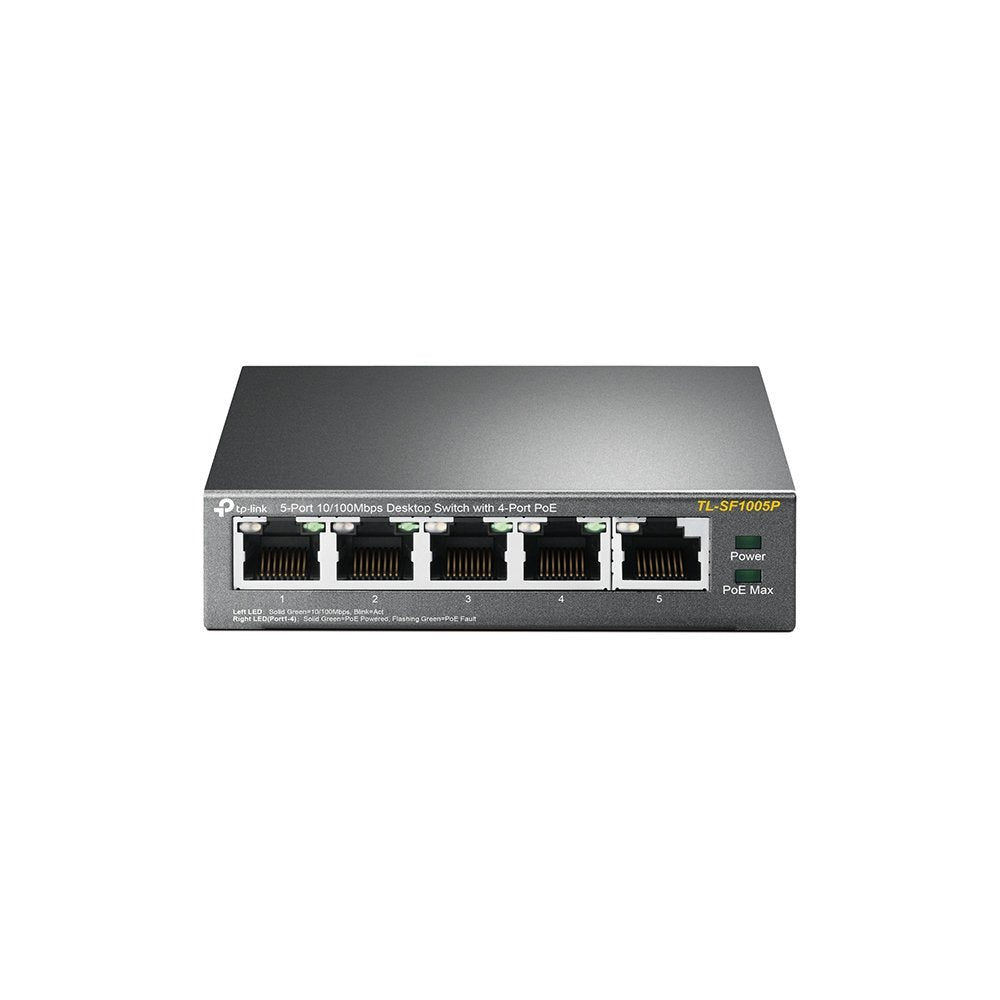 Switch Desktop 5 Porte TP-Link TL-SF1005P 10/100Mbps con 4 PoE