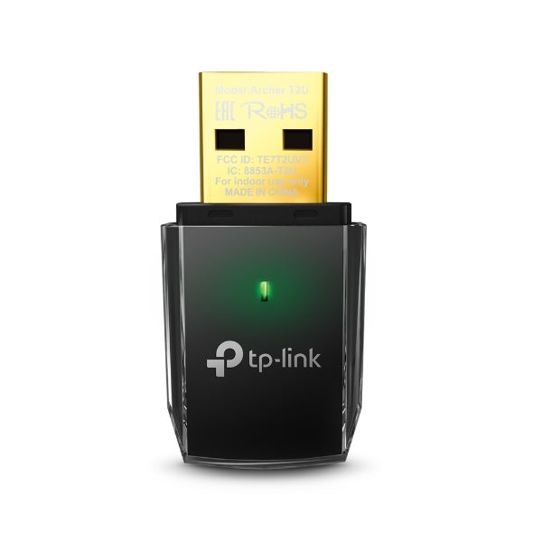 Adattatore USB Wi-Fi AC600 TP-Link Archer T2U Dual Band per PC e Laptop
