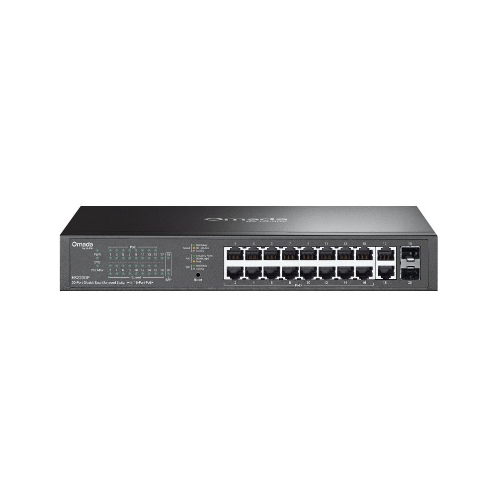 Switch Gigabit PoE+ 20 Porte TP-Link Omada ES220GP Easy Managed