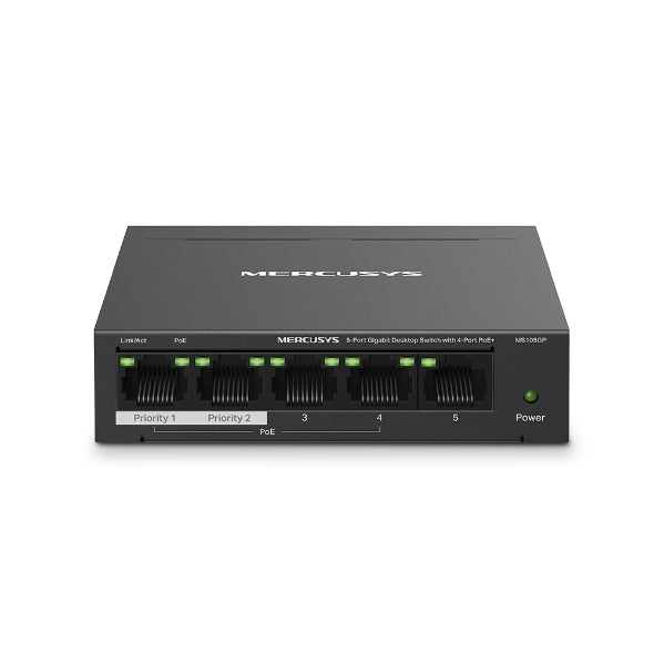Switch PoE+ Gigabit Mercusys MS105GP 5 Porte Desktop