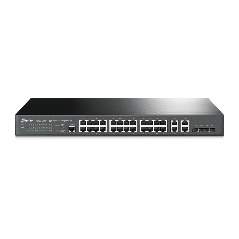 Switch Managed L2 TP-Link T2500-28TC 24 Porte + 4 Combo Gigabit