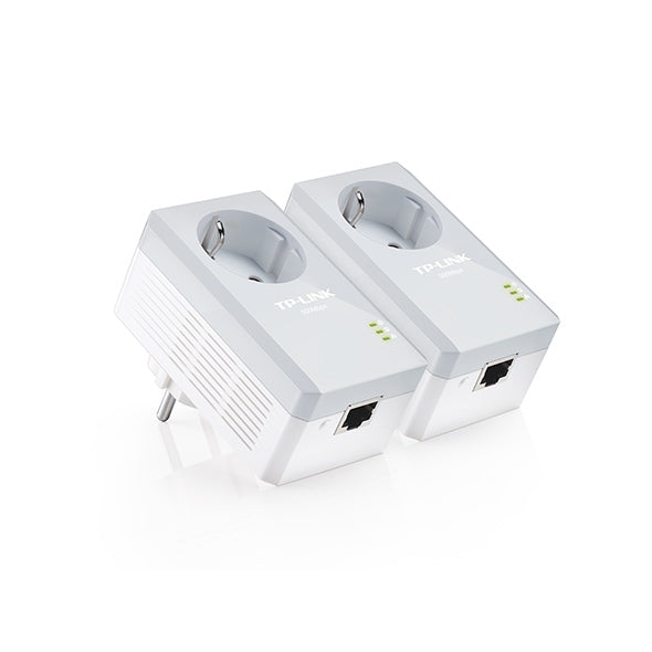 TP-Link TL-PA4010P KIT Kit 2 Powerline AV600 con Presa Passante Schuko
