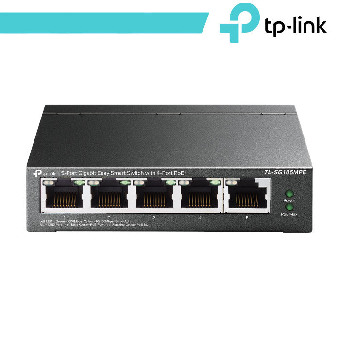 Switch Smart Gigabit TP-Link TL-SG105MPE 5 Porte con 4 PoE+