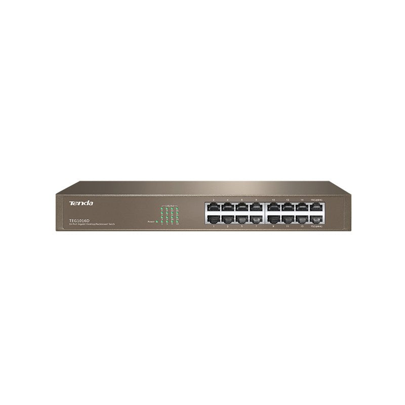Switch Gigabit 16 Porte Tenda TEG1016D Unmanaged Rackmount 11"