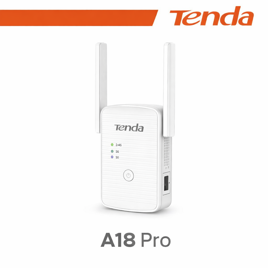Ripetitore Wi-Fi AC1200 Tenda A18 Pro Dual Band Gigabit Range Extender
