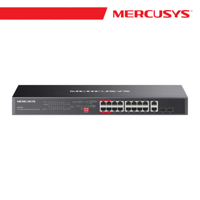 Switch Gigabit PoE+ 20 Porte Mercusys MS120GP Rackmount