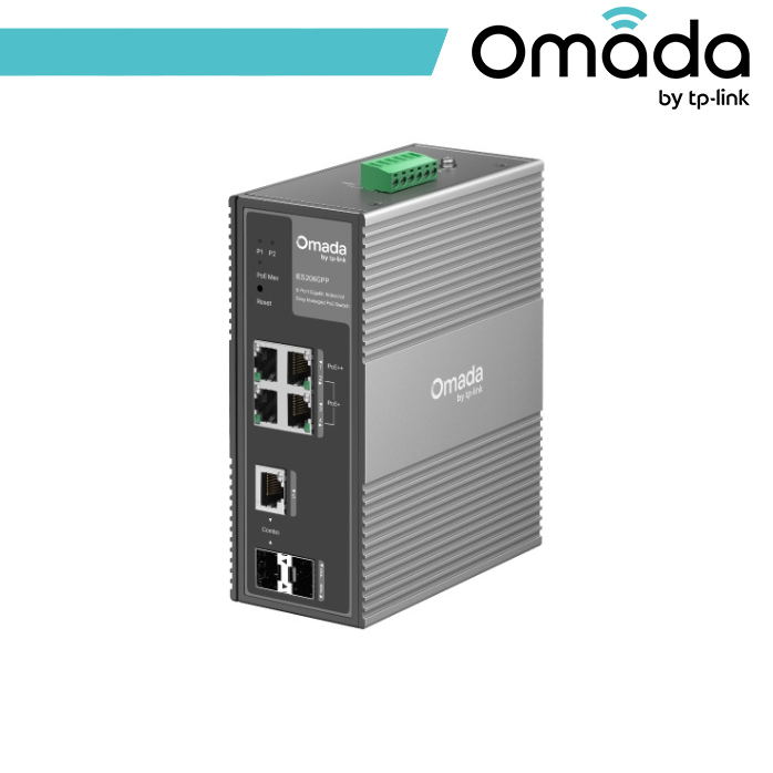 Switch Industriale Gigabit PoE TP-Link Omada IES206GPP 6 Porte
