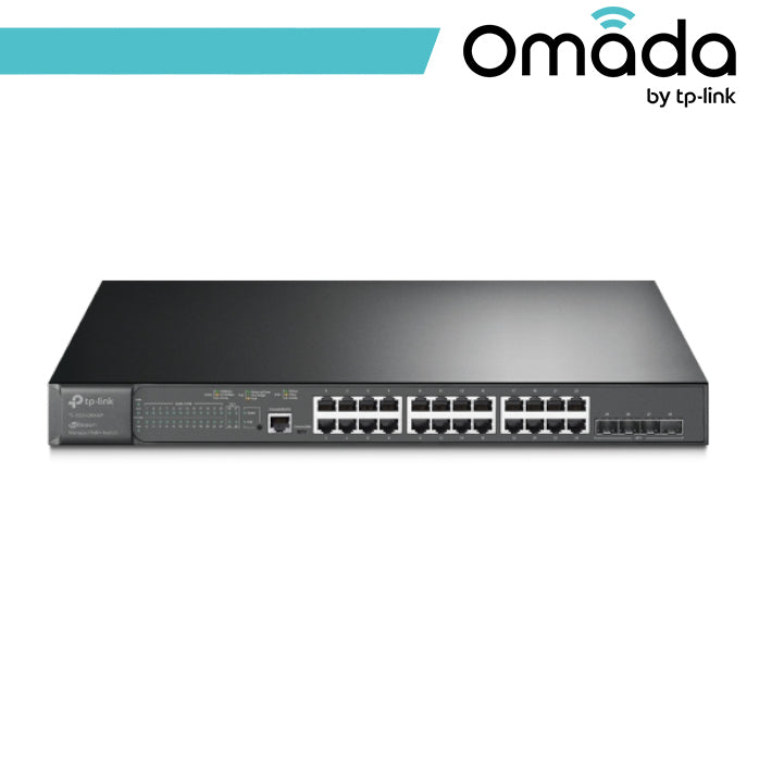 Switch Omada L2+ 24 Porte Gigabit PoE+ TP-Link SG3428XMP 4 SFP+ 10G