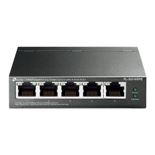 Switch Smart Gigabit 5 Porte TP-Link TL-SG105PE con 4 PoE+